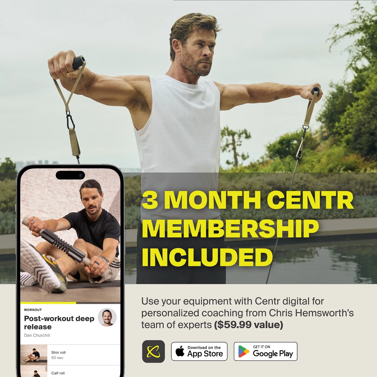 Recovery Kit, Targets Sore Muscles, 6-Piece Set with 3-Month Membership