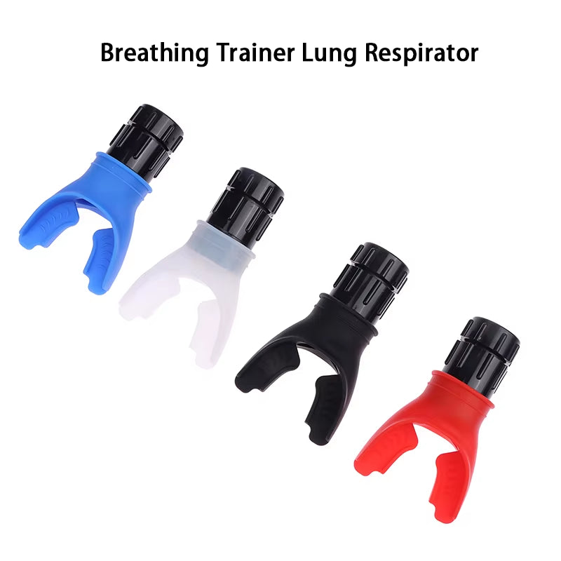 Lung Trainer Exercise Device with Silicone Mouthpiece for Home Health Care