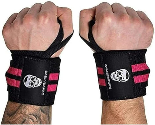 Weightlifting Wrist Wraps (IPF Approved) 18" Professional Quality Wrist Support with Heavy Duty Thumb Loop - Best Wrap for Powerlifting Competition, Strength Training, Bodybuilding.